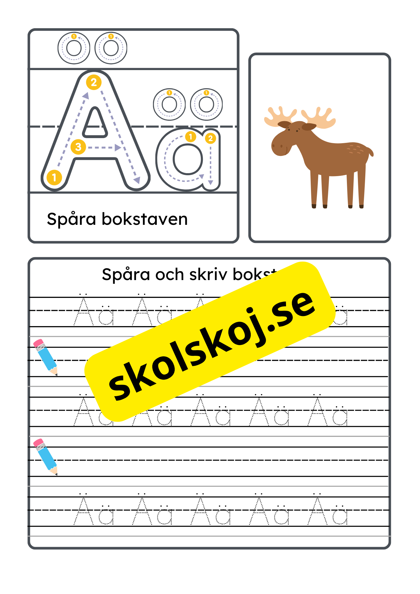 Vi lär oss alfabetet - Hela alfabetet