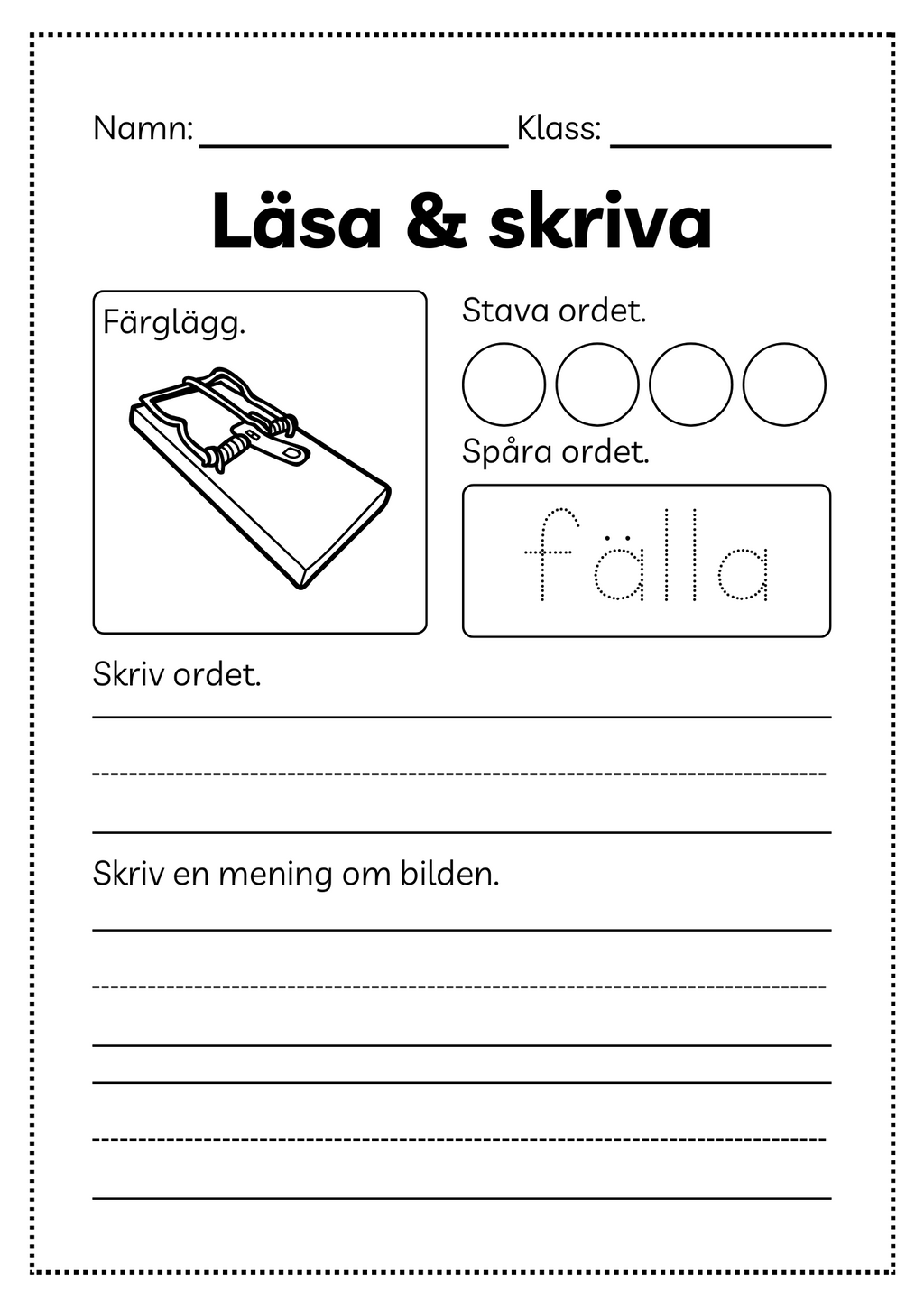 Läsa och skriva - Häfte