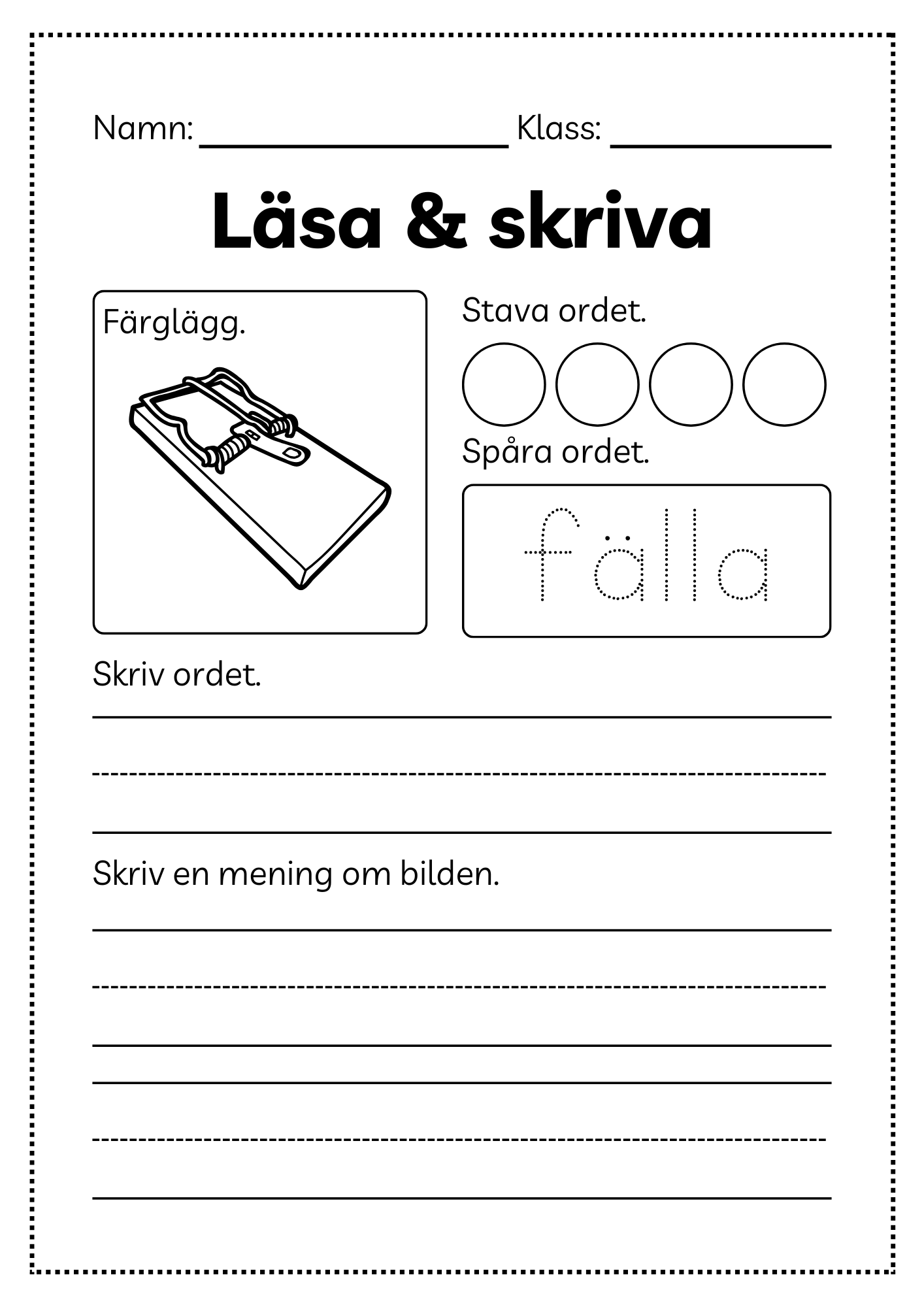 Läsa och skriva - Häfte