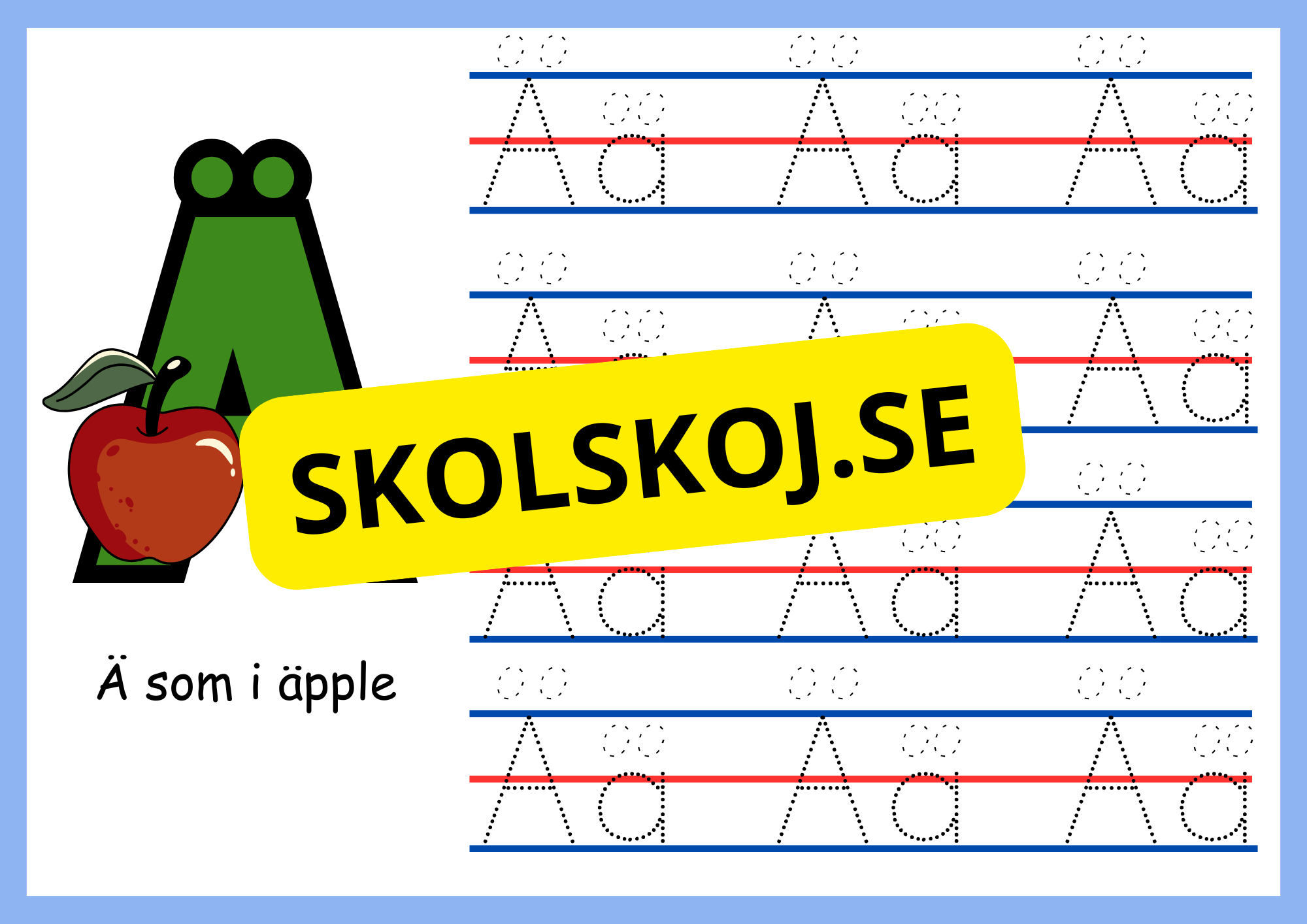 Mitt abc - Spåra bokstäverna