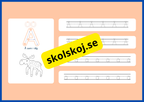 Jag lär mig alfabetet - Spåra bokstäver - Häfte