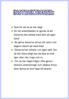 Extra uppgifter - När läraren är borta - Årskurs 3 - 5