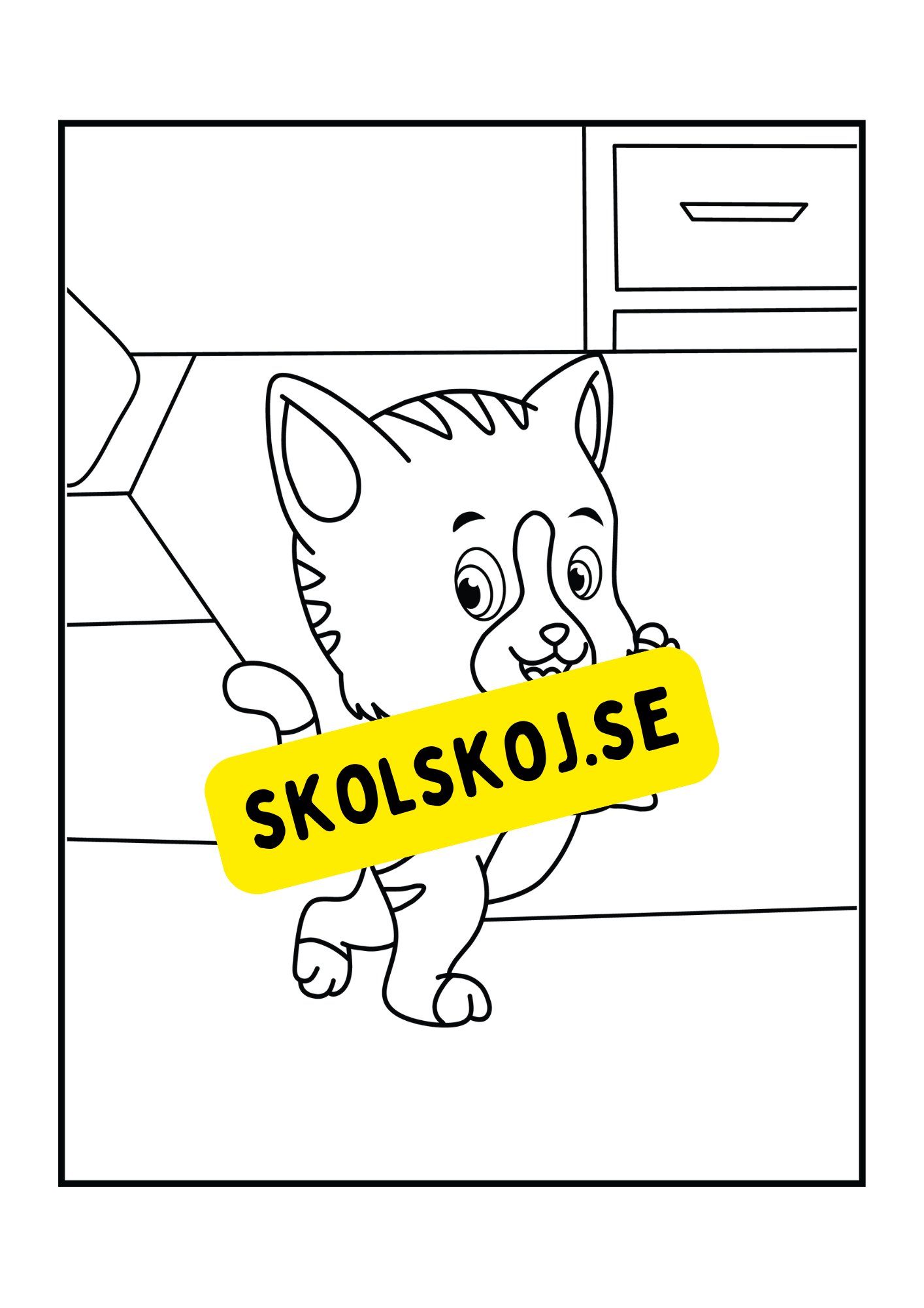 Söta katter - Målarbok.