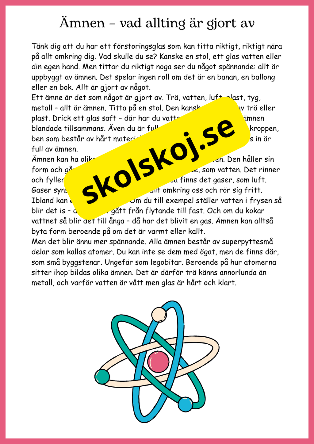 Ämnen överallt - Årskurs 4 - 6