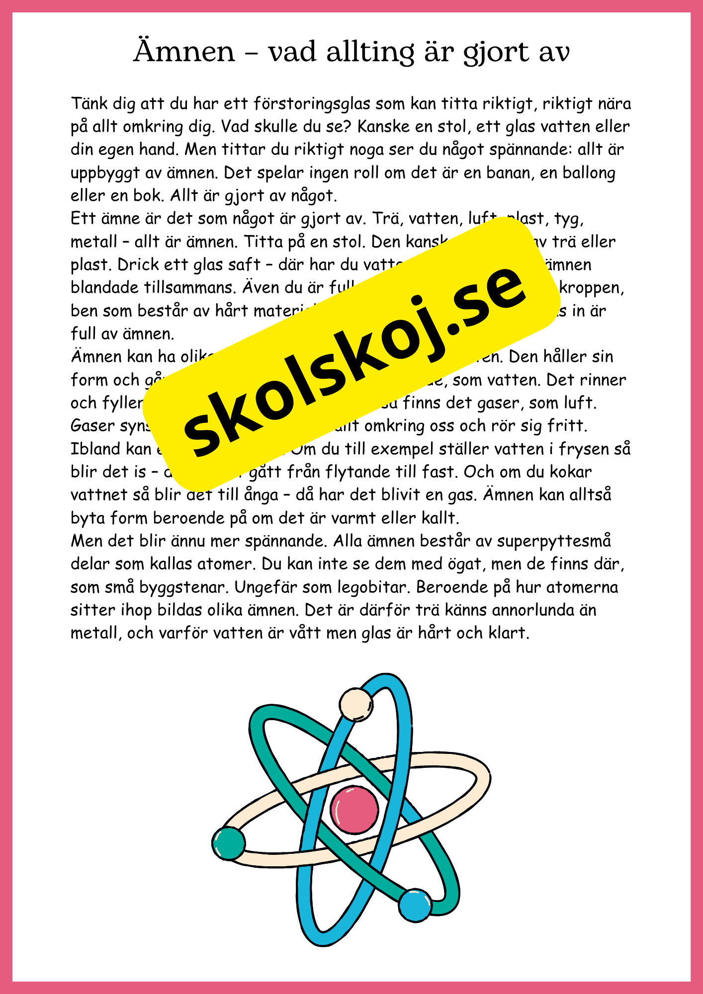 Ämnen överallt - Årskurs 4 - 6