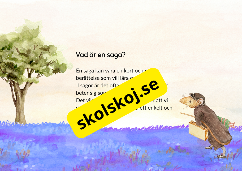 Små lärdomar från stora sagor + Frågor