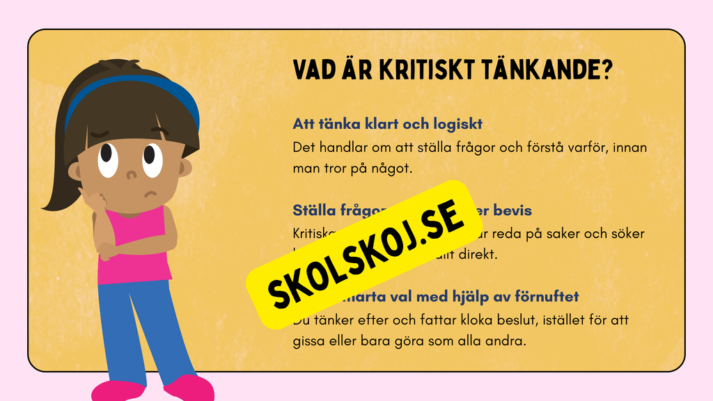 Kritisk tänkande - Presentation