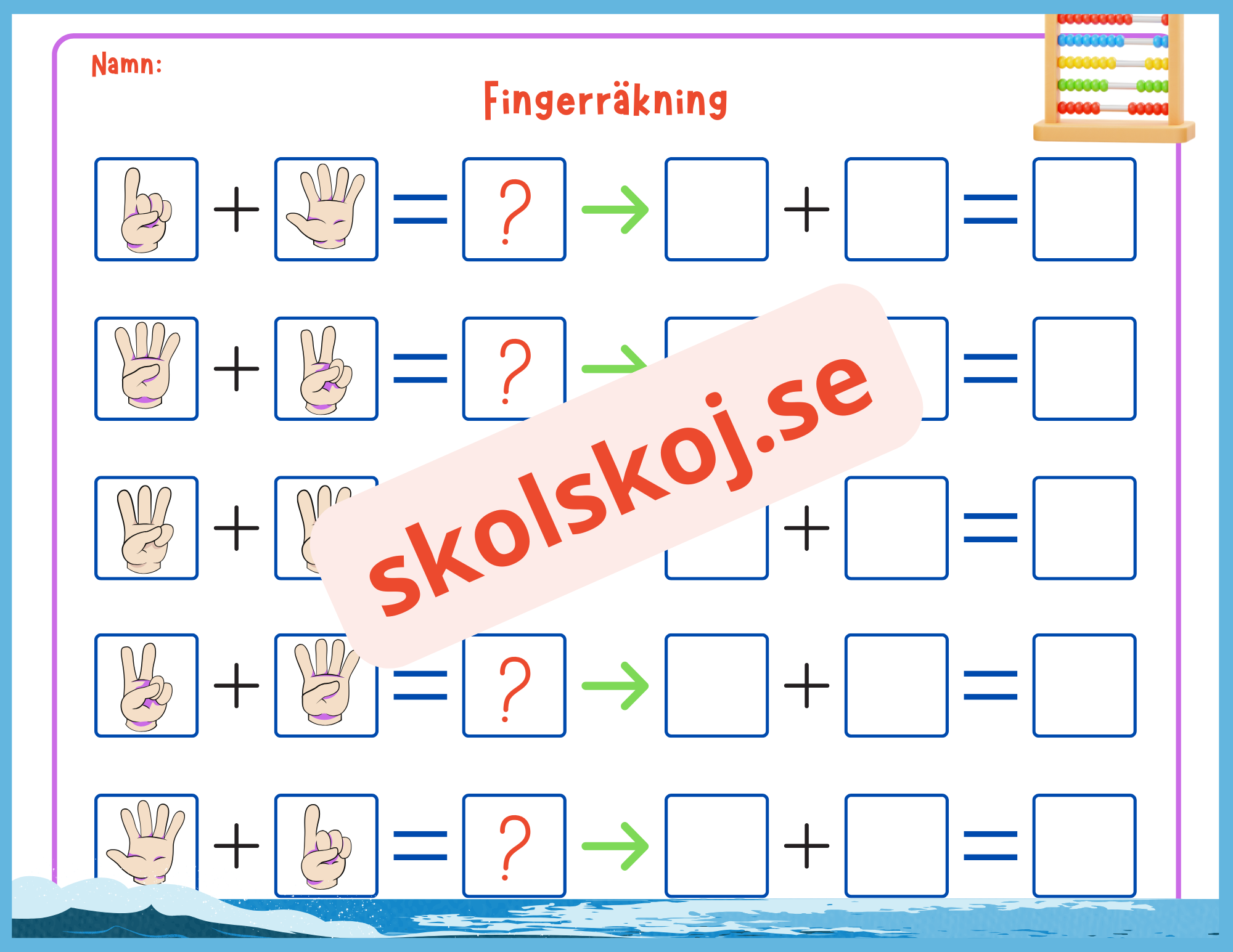 Fingerräkning - Häfte