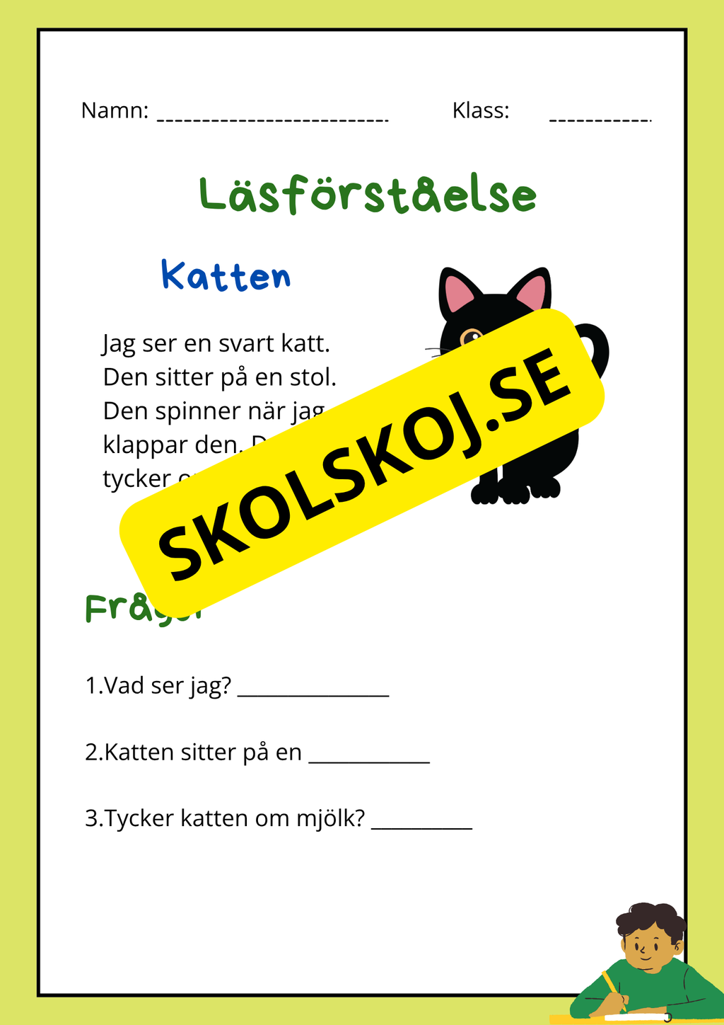 Enkel läsförståelse - Tema djur