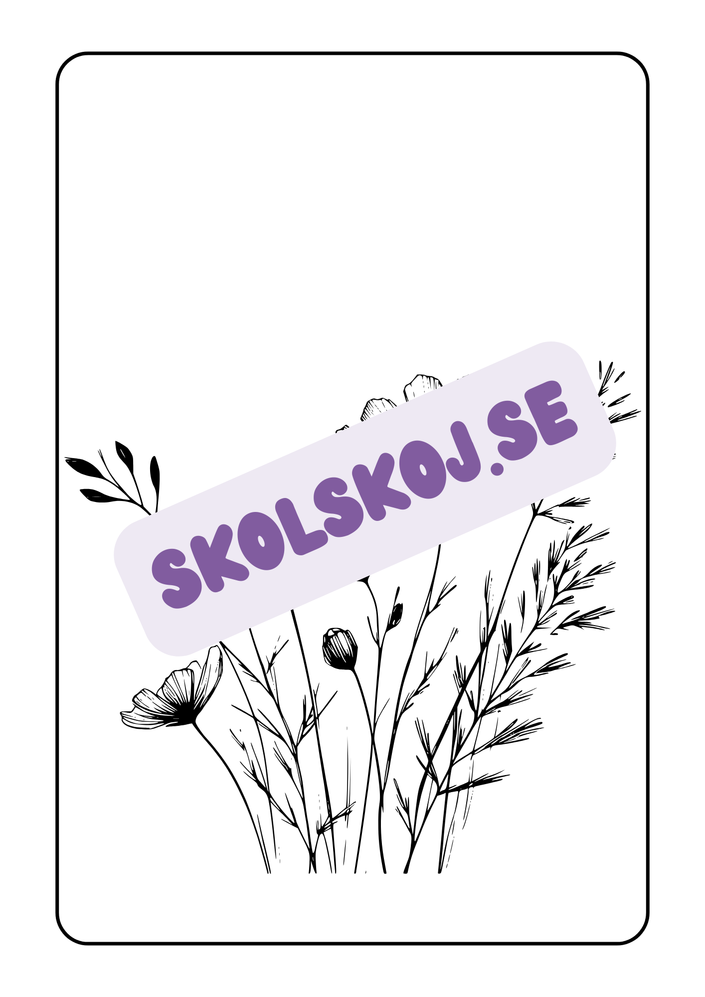 Blommor - Målarbok