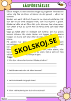 Vårens 10 hemliga världar – Läsförståelse och naturupptäckter - Åk 3 - 6