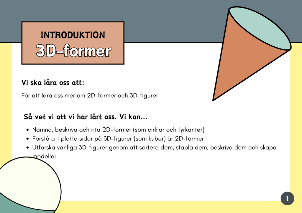 Lär dig om 3D-former