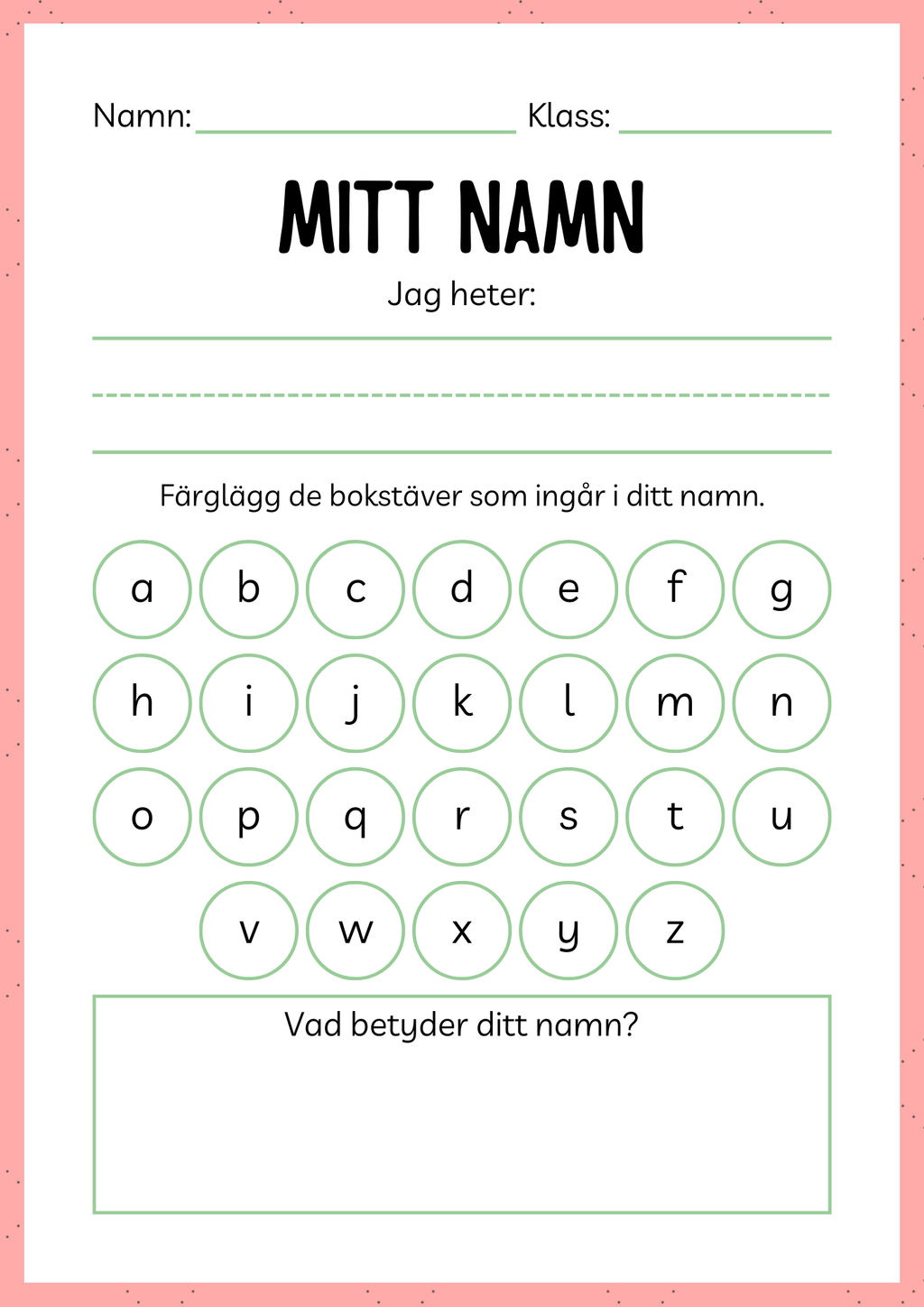 Jag lär mig alfabetet (Versaler och gemener) - 120 sidor