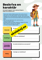 Beskriv en karaktär (6 st) - Årskurs 3 - 6