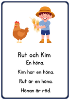 Enkel läsförståelse - Åk 1 - Åk 2