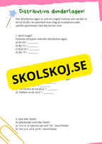 Algebra - Årskurs 7 - 9