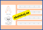 Jag lär mig alfabetet - Spåra bokstäver - Häfte