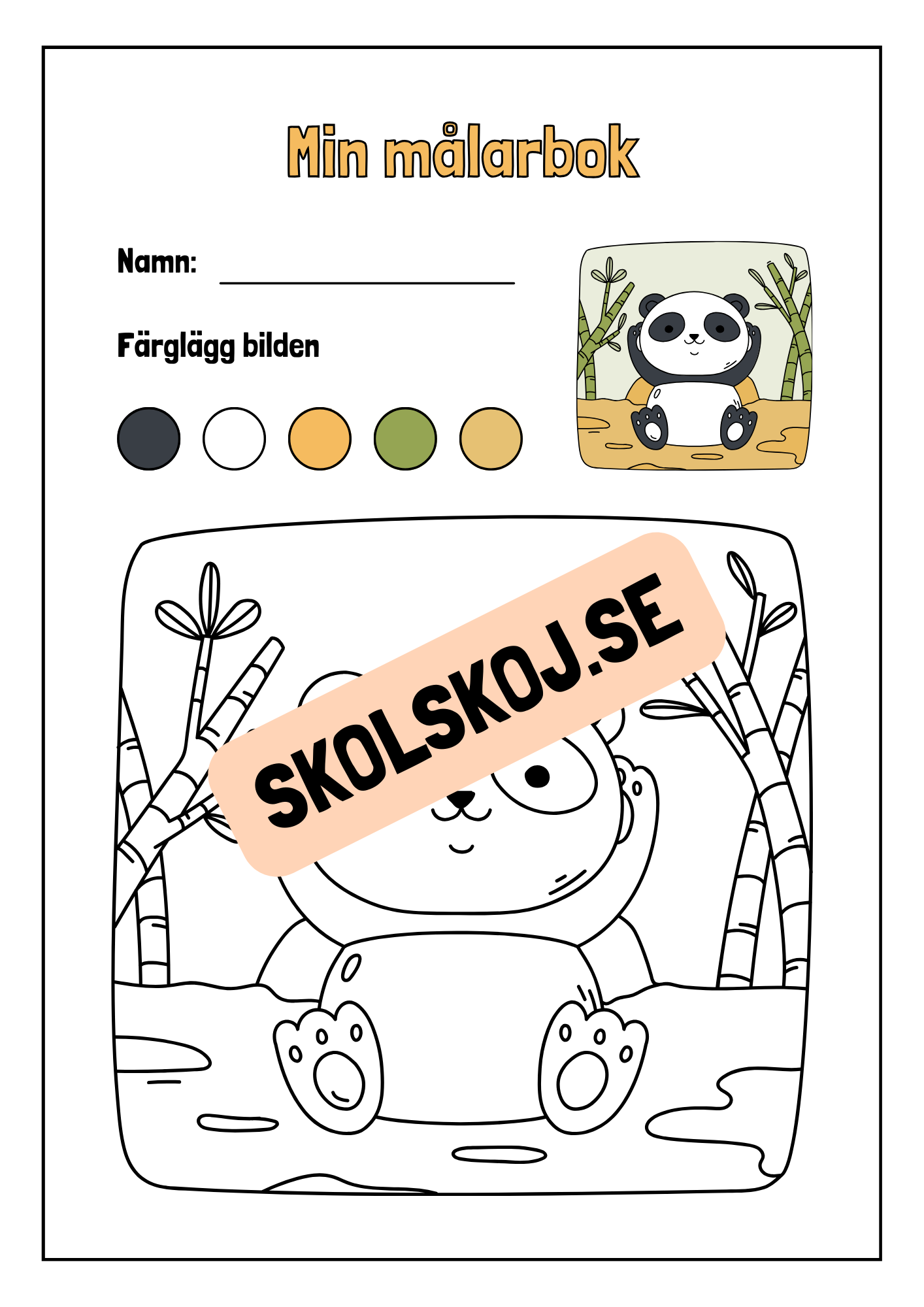Min målarbok - Häfte