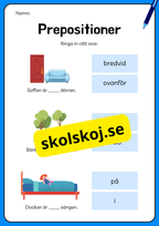 Prepositioner - Häfte