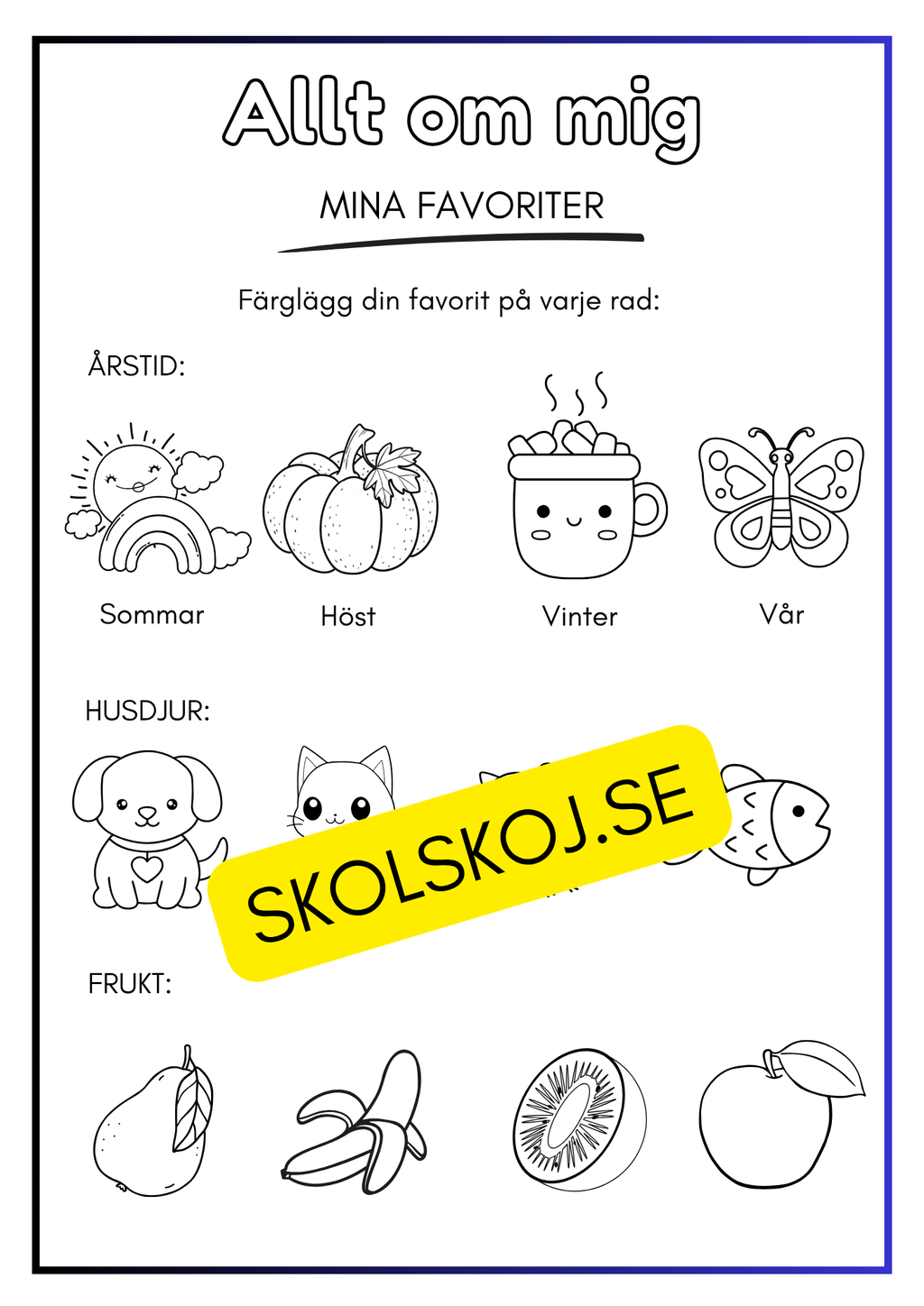 Allt om mig - Mina favoriter