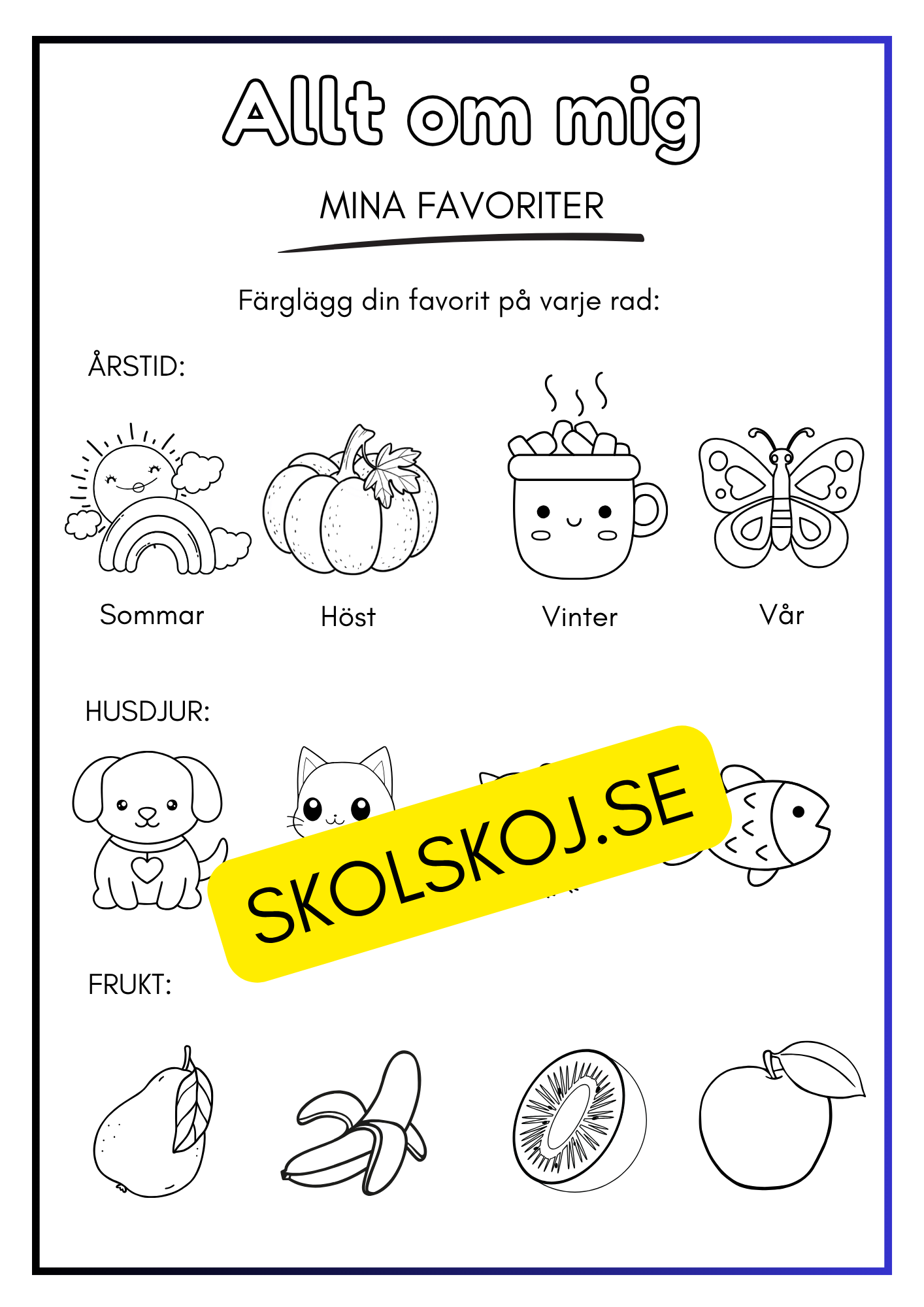 Allt om mig - Mina favoriter