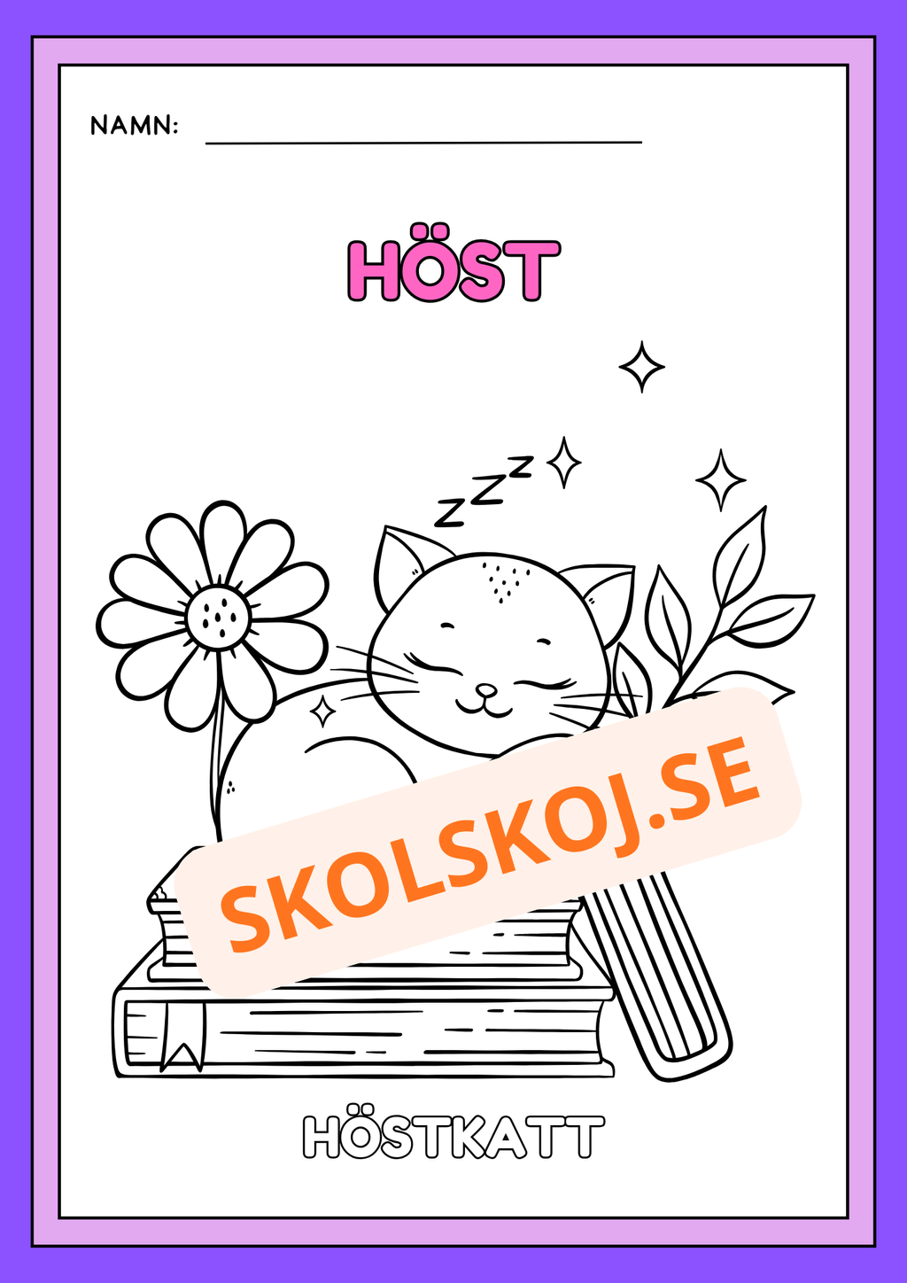 Höst - Målarbok
