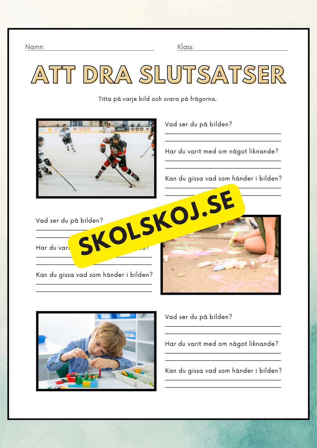 Att dra slutsatser - Häfte