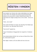 Aeris och Skuggvinden - Läsförståelsehäfte (26 sidor)