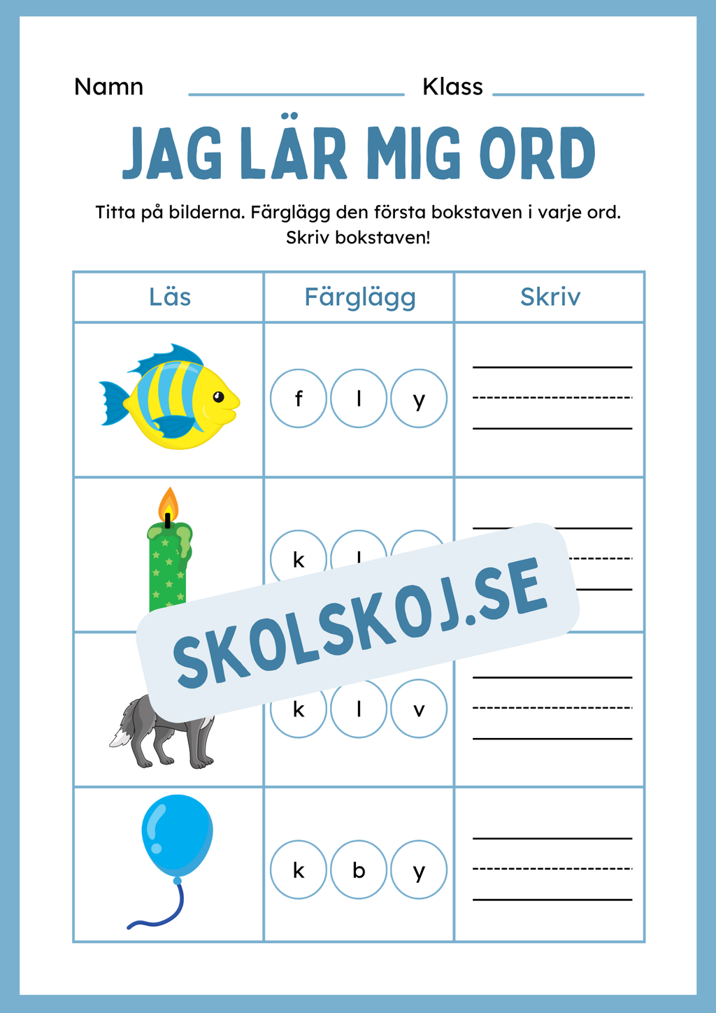 Jag lär mig ord - Häfte