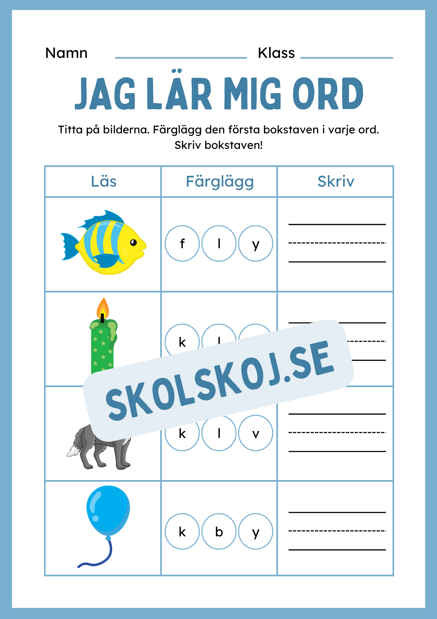 Jag lär mig ord - Häfte