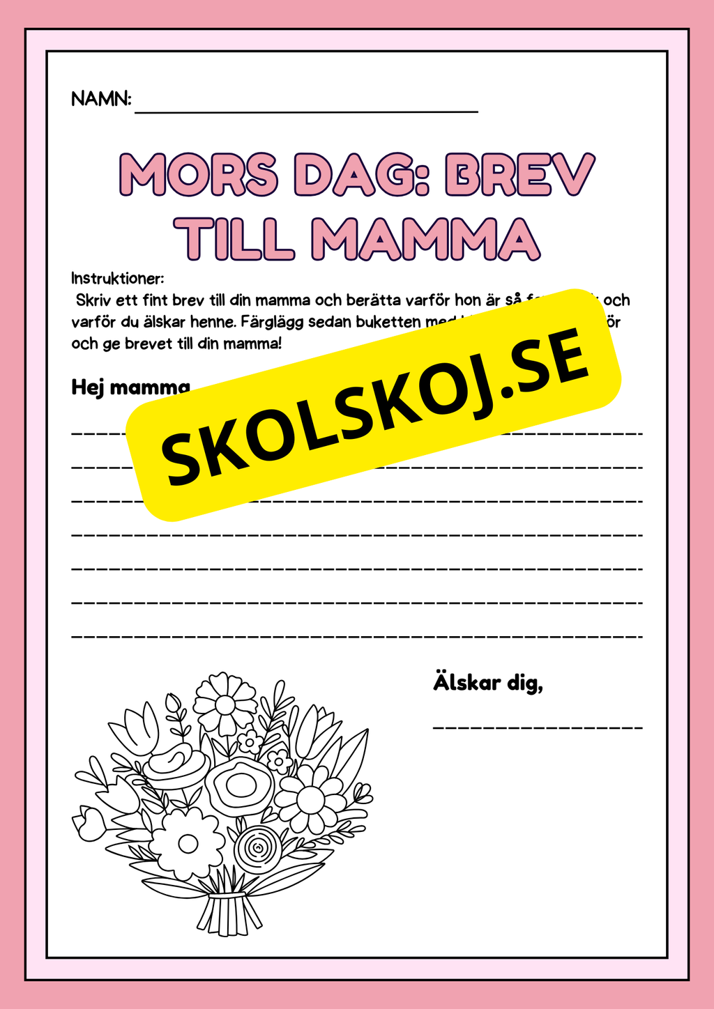 Fars och mors dag - Brev till pappa och mamma