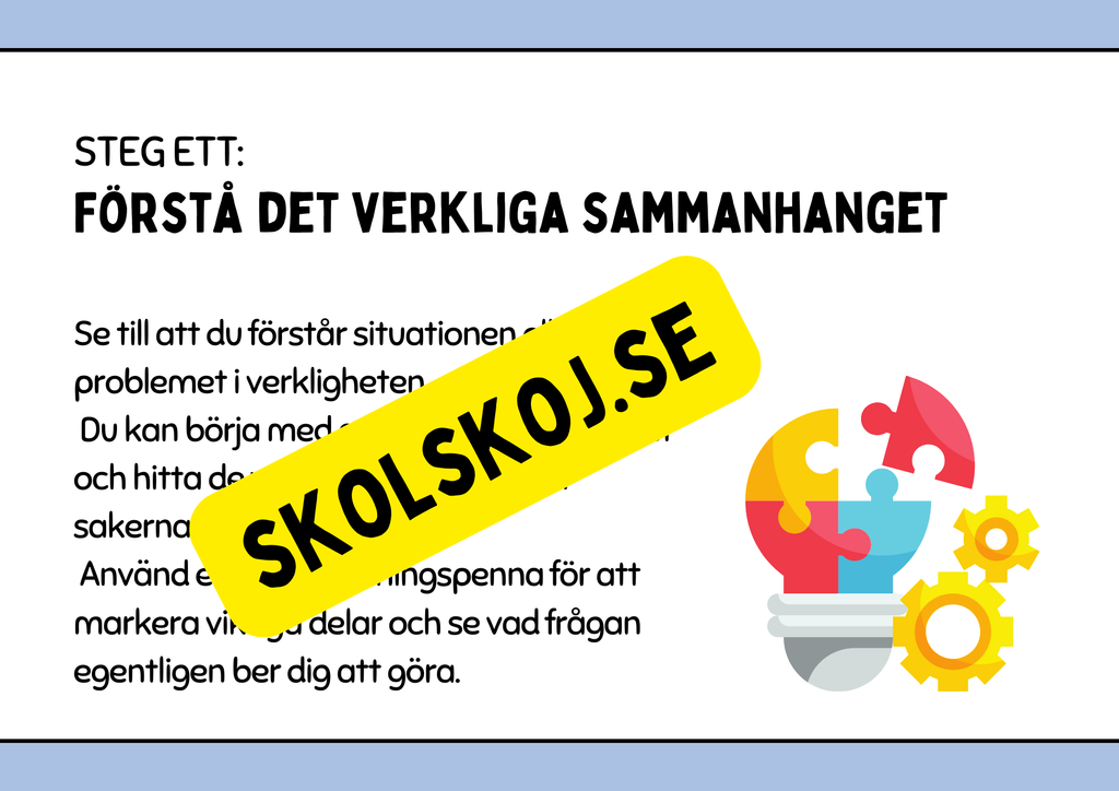 Steg för framgång - Problemlösning