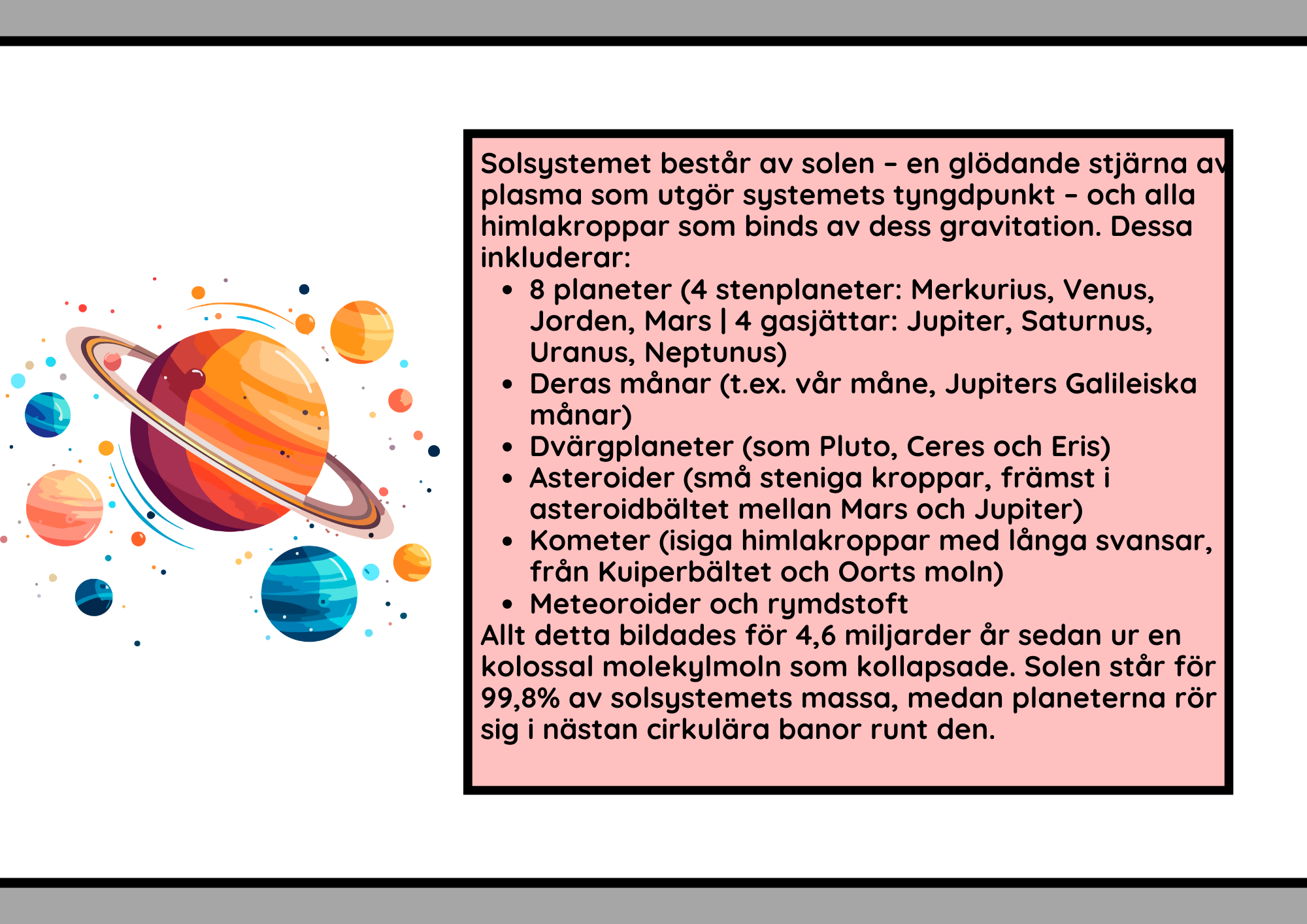 Fakta om solsystemet