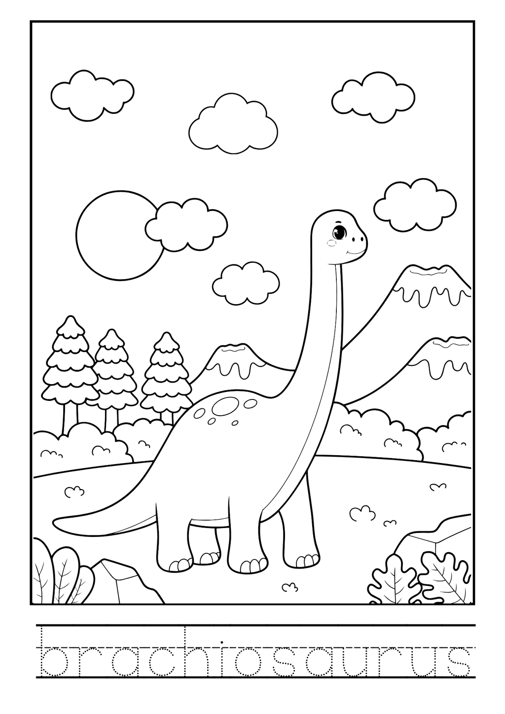 Dinos målarfest - Spåra och färglägg