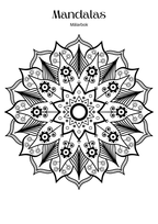 Mandalas - Målarbok