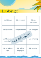 Sommarlovsbingo + bokmärken