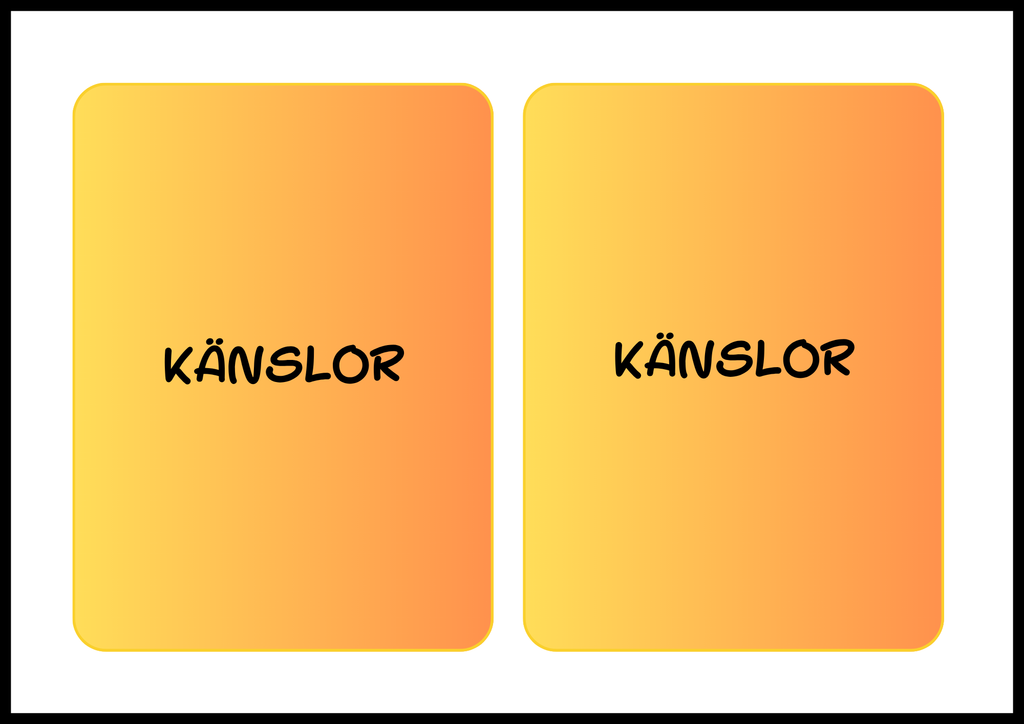 Memory - Känslor