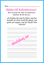 Rätta till bokstäverna