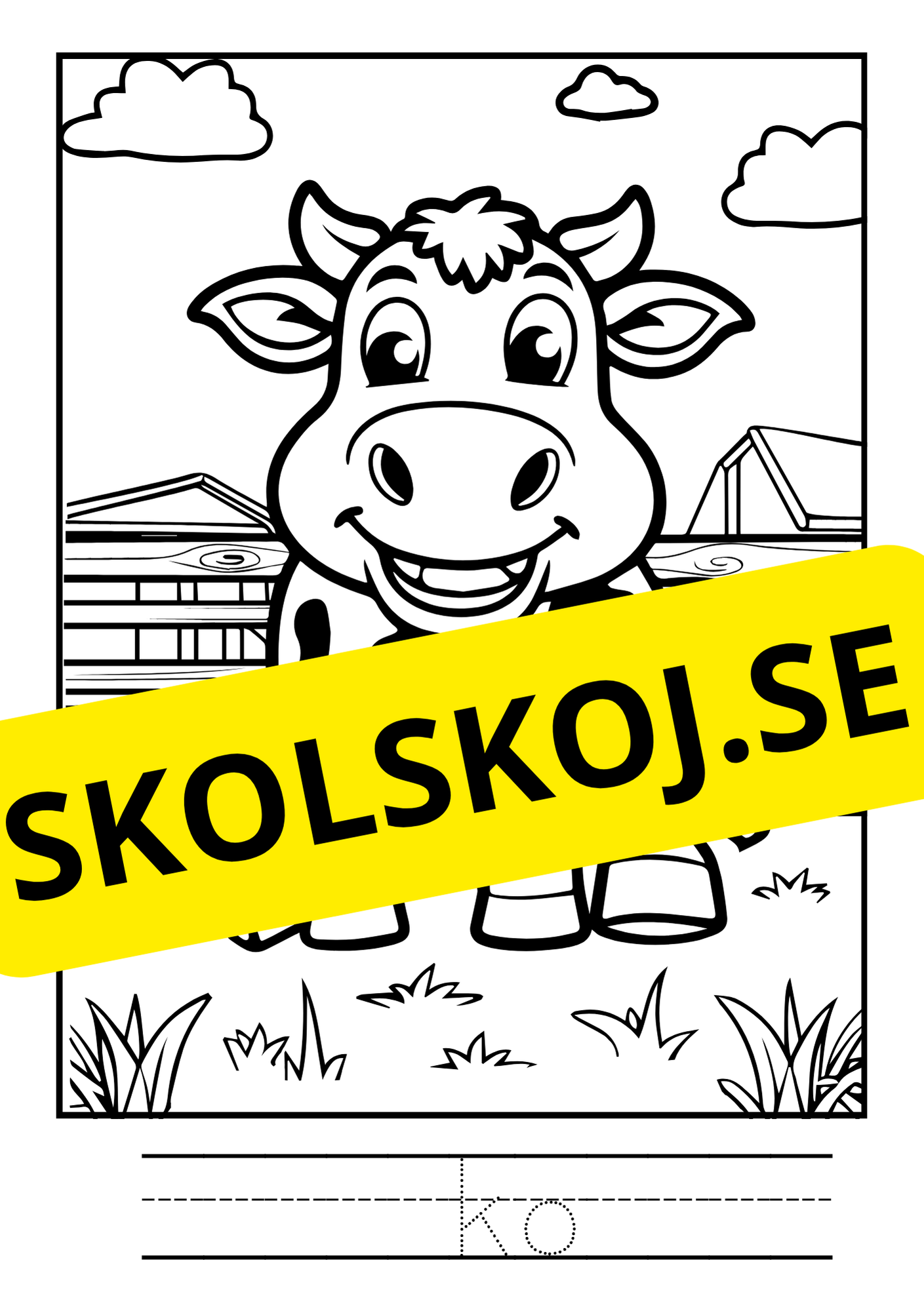 Bondgårdsdjur - Målarbok