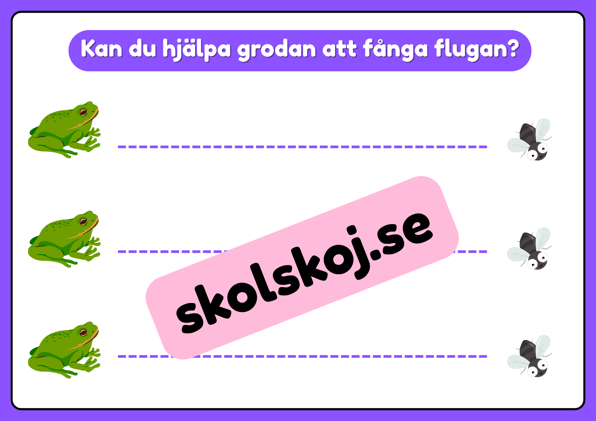 Rolig skrivträning - Förskola - Årskurs 1