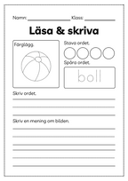Läsa och skriva - Häfte