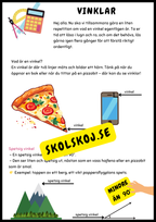 Vinklar - Genomgång och uppgifter - Årskurs 4 - 5