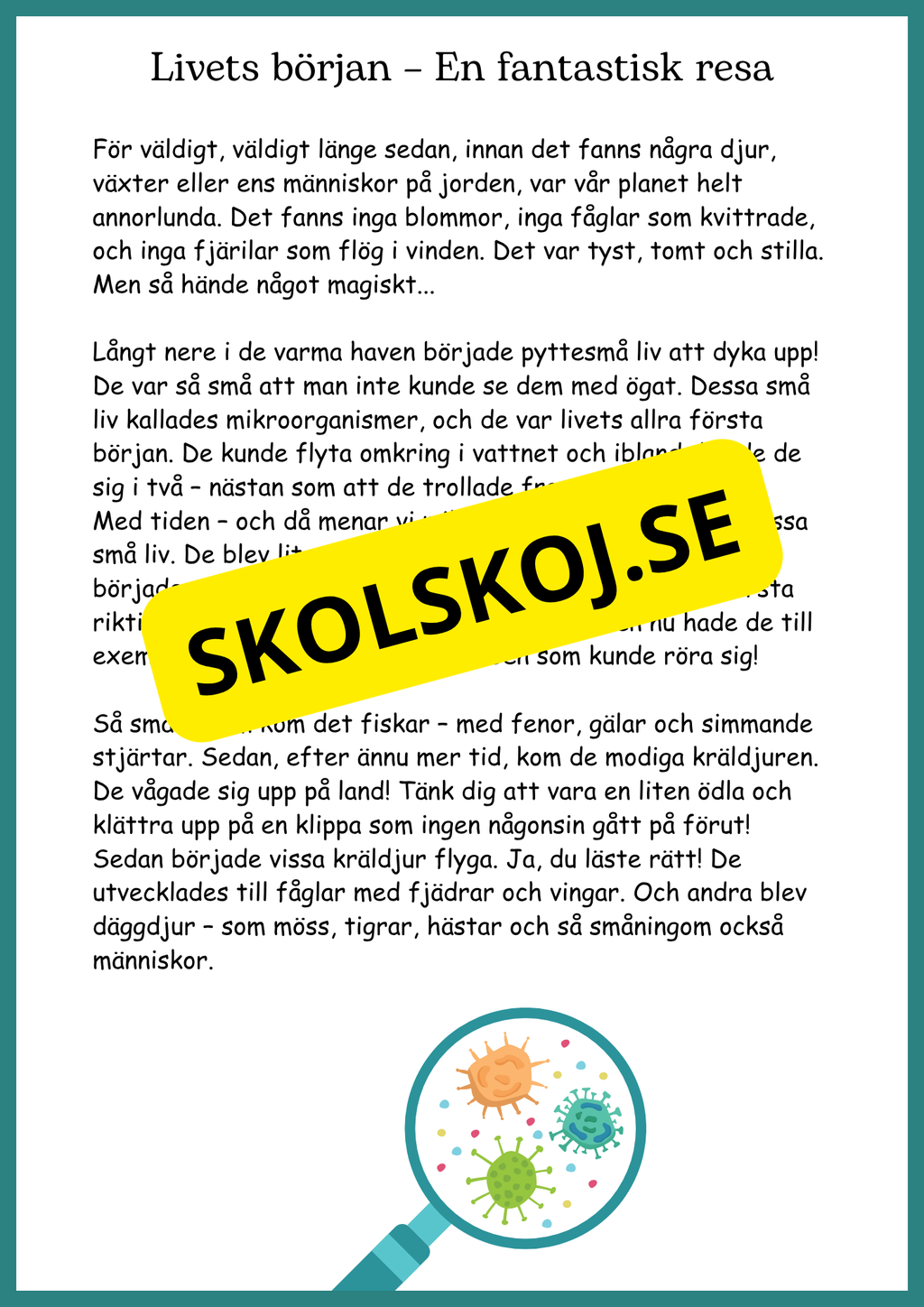 Djur och natur - Årskurs 4 - 6
