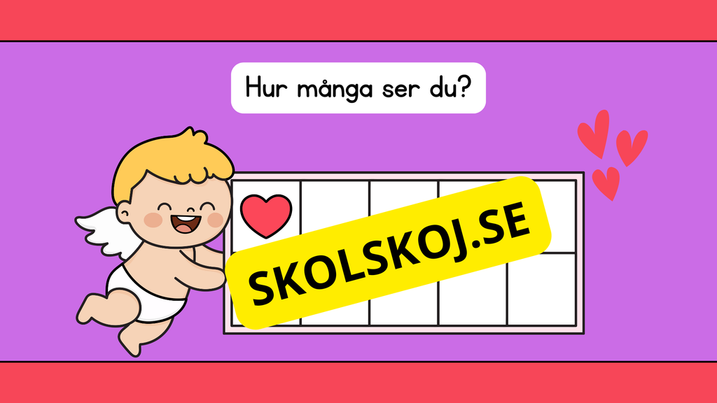 Jag lär mig räkna - Alla hjärtans dag
