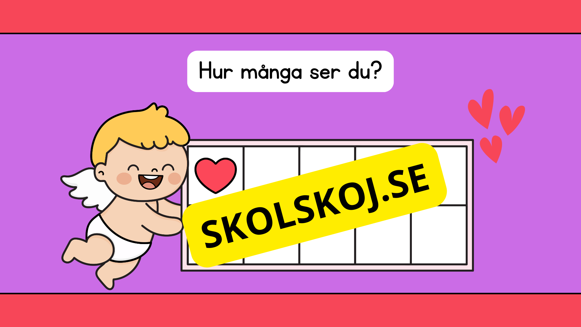 Jag lär mig räkna - Alla hjärtans dag