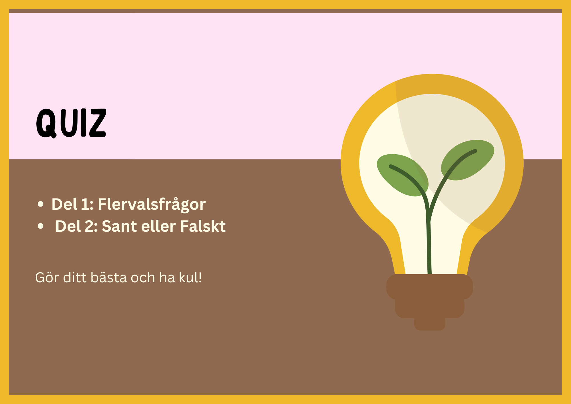 Jordens dag - Quiz