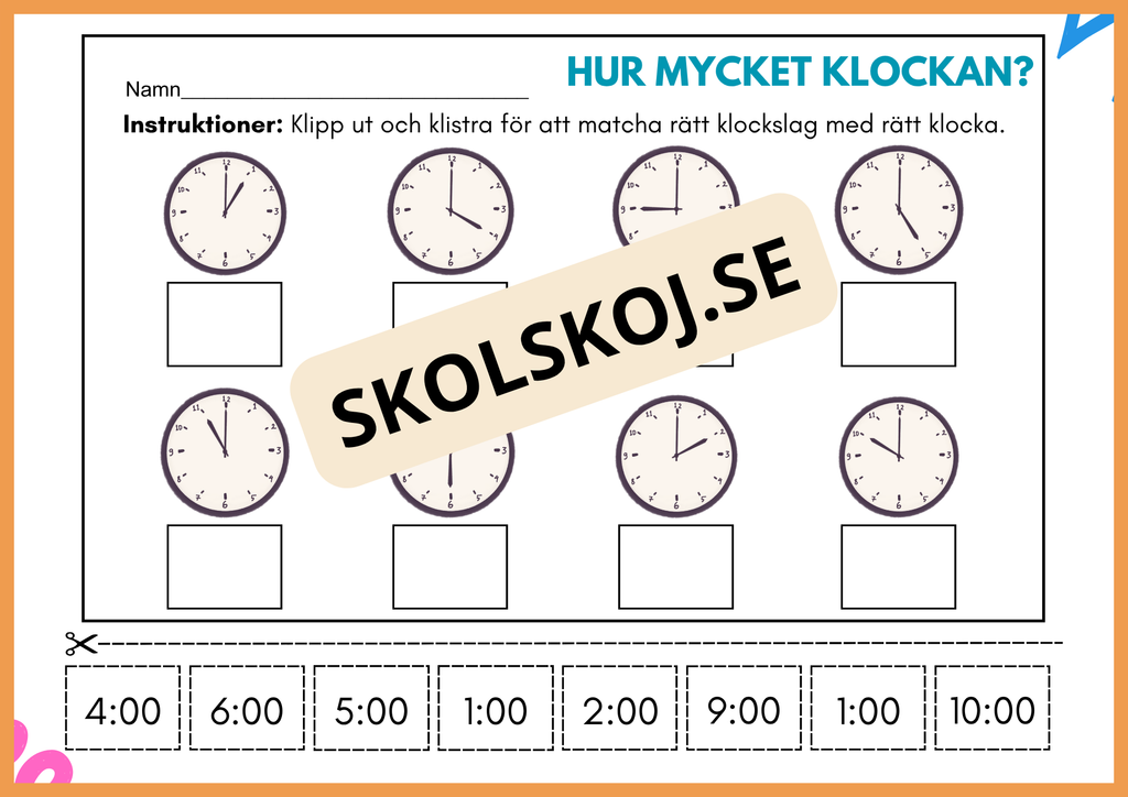Hur mycket klockan - Häfte