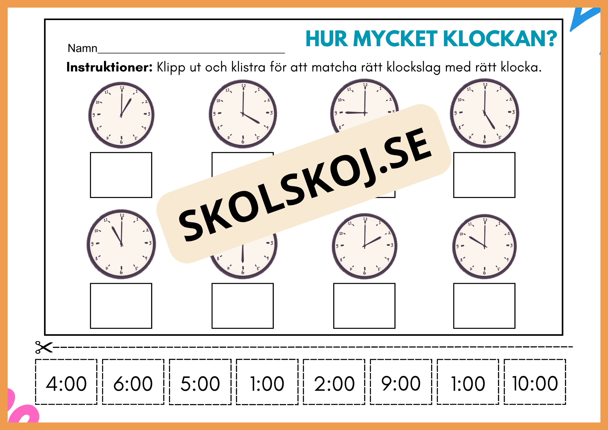 Hur mycket klockan - Häfte