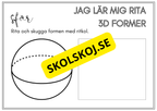 Jag lär mig rita 3D former
