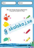 Under havet - Förskola - Förskoleklass - Blandade uppgifter